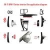 BMW 1 Series 06-11 Interior Carbon Fiber Gear Console Color Change Sticker