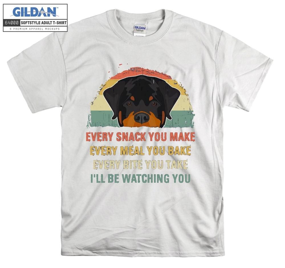 

Rottweiler Watching You T-shirt Gift Hoodie T shirt Men Women Unisex A214 3XL