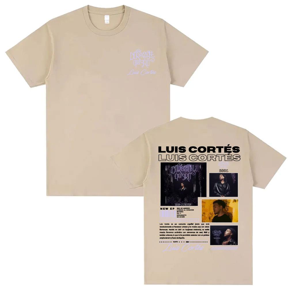 Rapper Luis Cortes Album 2026 Merch T Shirts Unisexs Clothing Harajuku Hip Hop Punk Tshirts Male High Quality 100 Cotton Tshirt