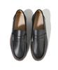 Firenze Atelier Full-Grain Cowhide Wood-Welt Outsole Penny Loafers 4701-F [Black Fg]