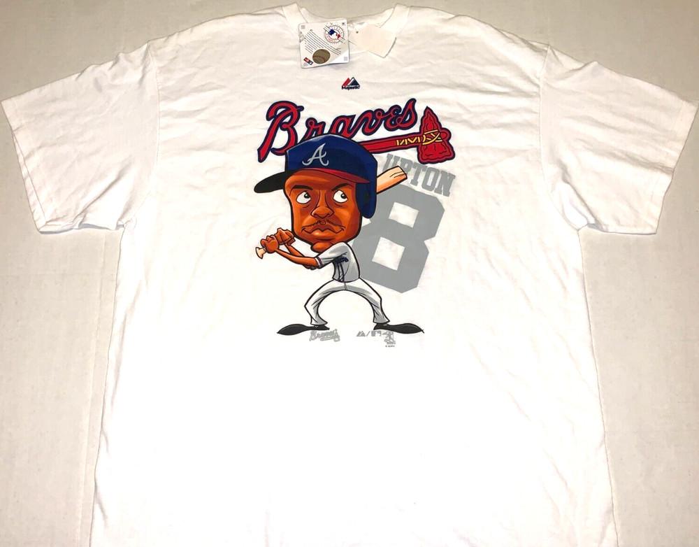 Редкая винтажная бейсбольная футболка Джастина Аптона Atlanta Braves 2013 года Новая! Новая с биркой XL Унисекс Футболка XXXXL