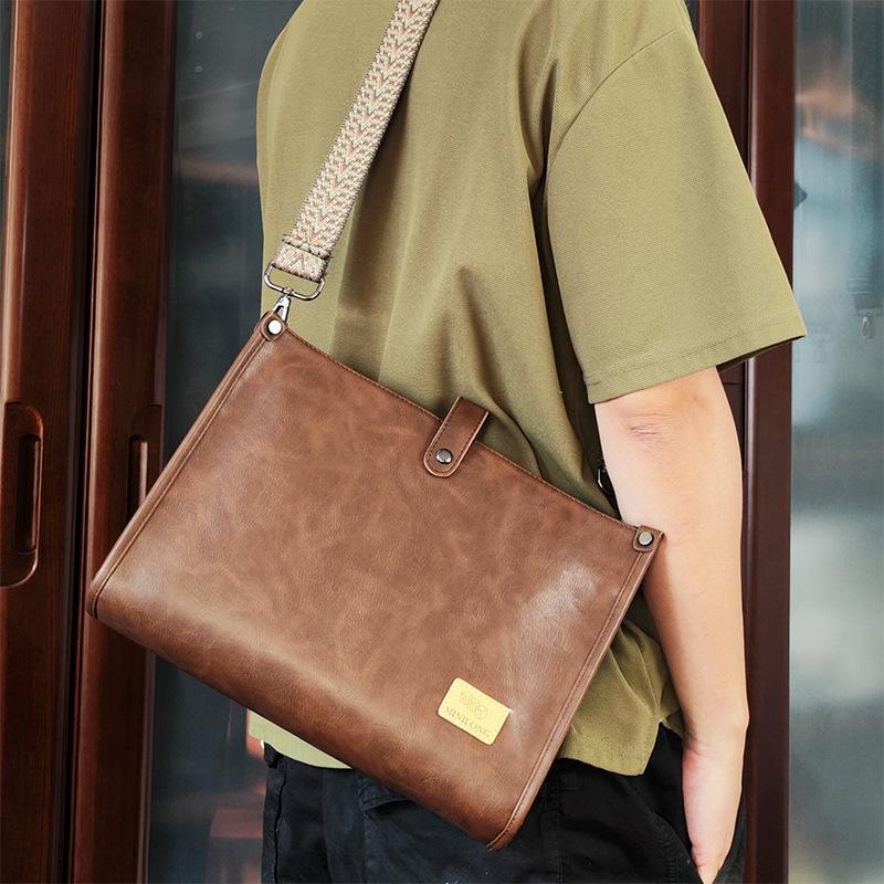 

Трендовый мужской и женский ретро кожаный рюкзак и сумка через плечо для 13-дюймового iPad: Студенческий, Деловой, Повседневный 13-inch