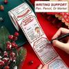 Christmas Gift Packaging Sticker Label, 200pcs/roll, Festive Design, Perfect for Holiday Gifts, Easy-To-Use Sealing Stickers