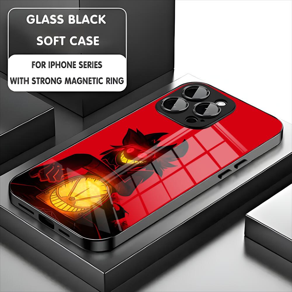 H-Hazbin H-Hotel Phone Case For Iphone 17 16 15 14 13 11 12 Pro Max Mini Plus Magnetic Glass Phone Cover