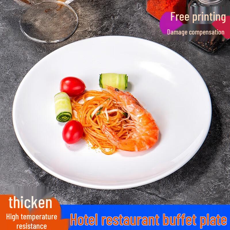 SMVP Commercial Melamine Round Dinner Plates