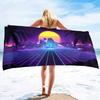 Cool Starry Universe Planet Art Towel Microfiber Beach Towel Absorbent Quick Dry Yoga Swimming Resort Mountain Climbing Towel