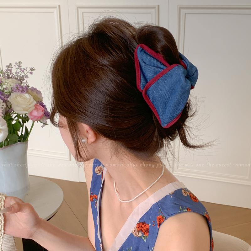 Sweet Elegant Shell Triangle Grab Clip Women's Back of Head Hair Multi-volume Hairpin New Shark Clip Hairpin Headwear