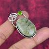 Prehnite & Peridot Jewelry, 925 Solid Sterling Silver Pendant Handmade Gemstone Jewelry, Gifts For Wife Brand New Pendant