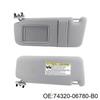 Pair of Sun Visors for 2007-2011 Toyota Camry (Parts 74310-06750-E0, 74320-06780-B0)