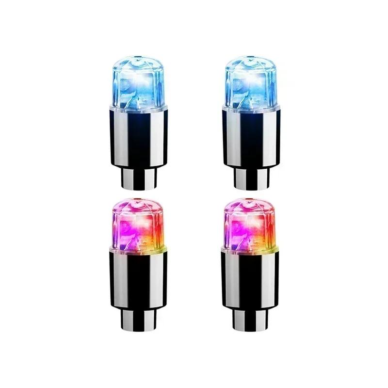Wheel Lights Cap Car Auto Wheel Tire Tyre Air Valve Stem LED Light Cap Cover Accessories For Bike Car Motorcycle Waterproo