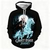 Skull Pattern 3D Printing Hooded Sweatshirt Casual Comfortable Autumn Winte Warm Inside Outside Fashionable Hoodie