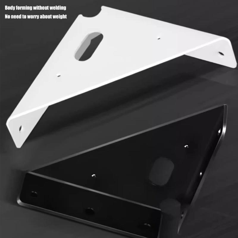 Set of 10 Sturdy Stainless Steel Corner Brackets Accessory for Support In Home And Outdoor Furniture Assemblies