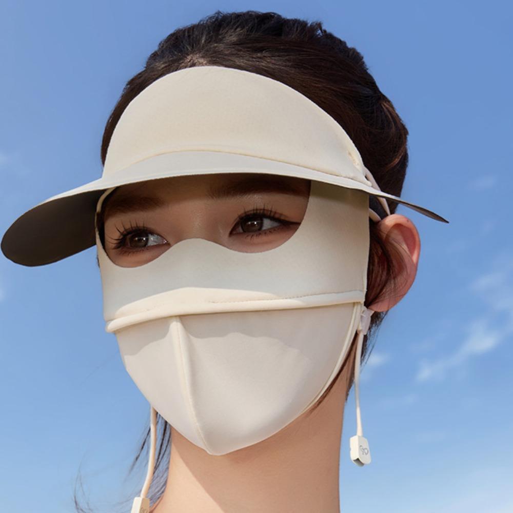 UV Protection Ice Silk Mask Dustproof UV Protection Veil Thin Sunscreen Face Cover  Unisex