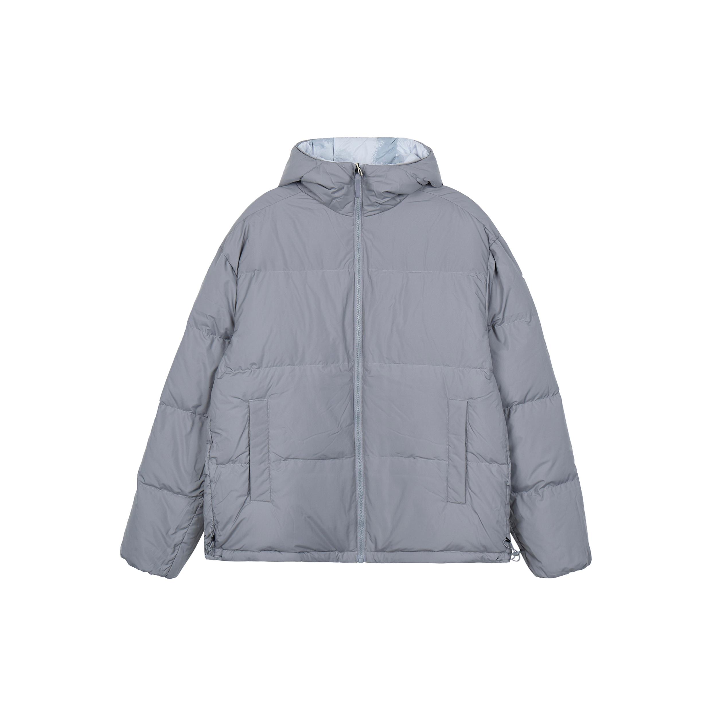 Мужская пуховая куртка Adidas Светло-серая IS0358 XL