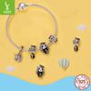 Graduation Season S925 Sterling Silver Beaded Accessories Creative Design Scholar Hat Pendant Graduation Gift