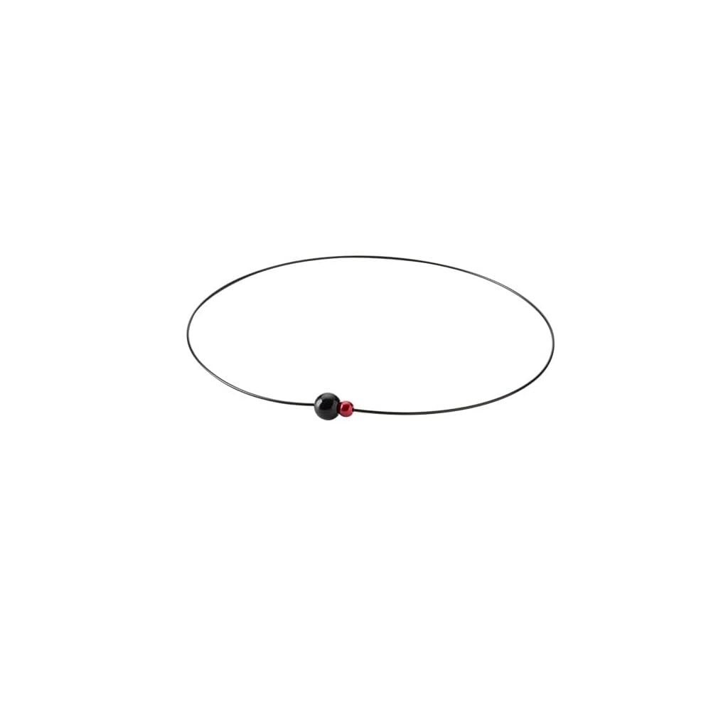 

phiten RAKUWA Necklace Wire EXTREME Mirror Ball Twin 45cm Phiten Advanced Technology Black/Red [Stiff Shoulders] [Stiff Neck] [Uses Metax]