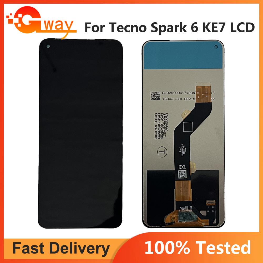 Полная сборка LCD-экрана и дигитайзера для Tecno Spark 6 KE7