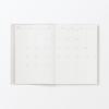 MUJI Starting on December White 84854217 Monthly/Weekly Planner, Monday, 2025, B6, Gray,