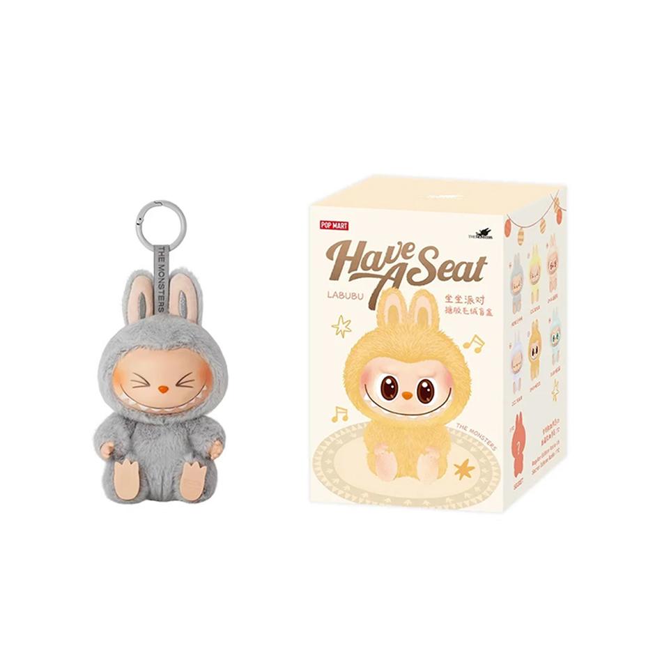 

Hot The Monsters Have A Seat Series Labubu Vinyl Plush Doll Blind Box Toy Action Figure Anime Model Mystery Box Gift Collection
