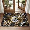 Juventus FC Design Crystal Velvet Rug Soft Decorative Mat for Bedroom Entrance