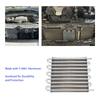 10 Row/16 Row Oil Cooler Kit, Universal Aluminum Remote Transmission Engine Cooler Auto-Manual Radiator Converter Kit