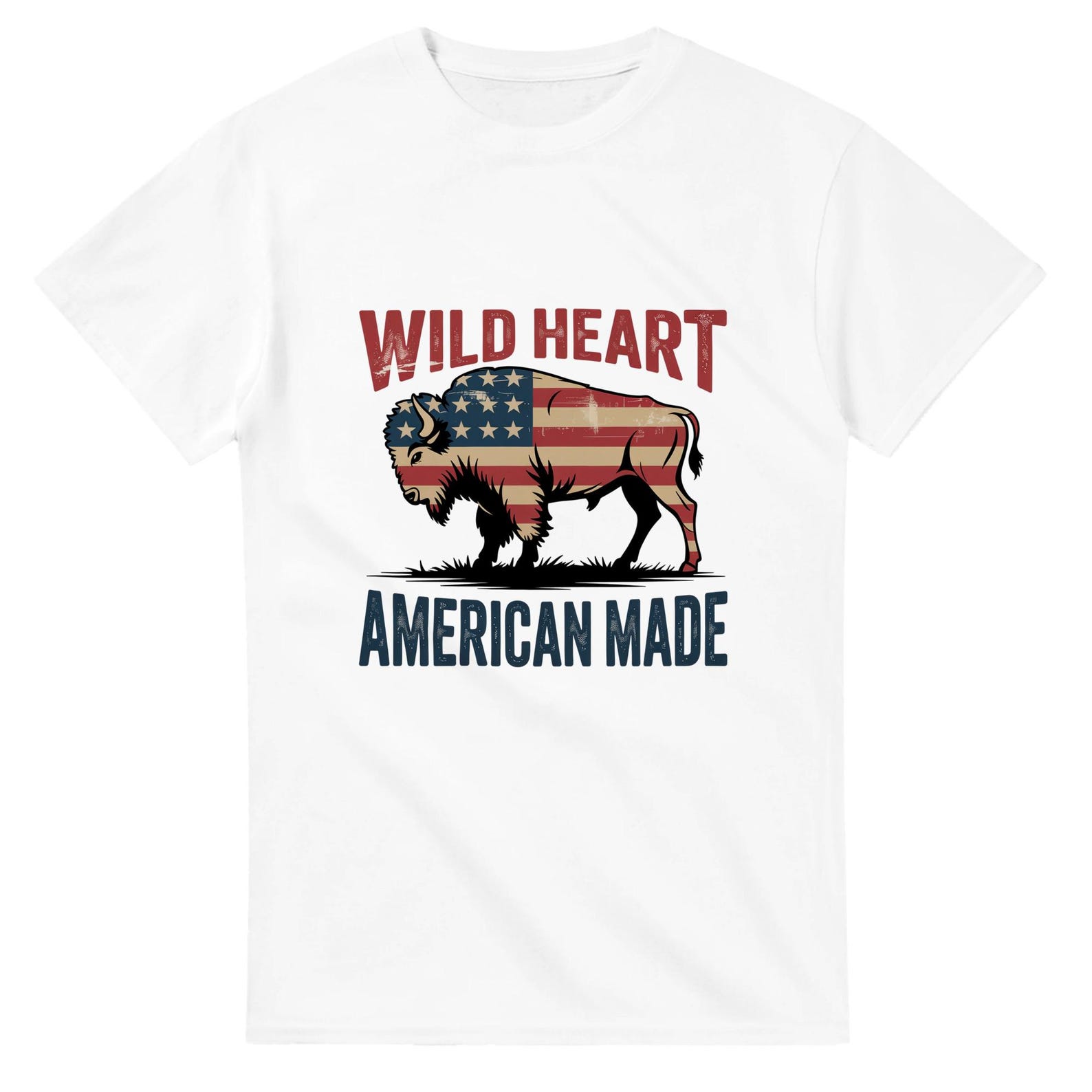 4th of July, Wild Heart American Made Unisex Crewneck T shirt | XL