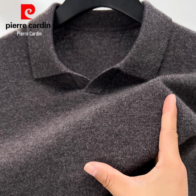 Pierre Cardin Men's 100% Wool Polo Collar Sweater