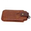 Men PU Leather Phone   Retro   Case Waist Bag Sheath with Waist Clip   and Carabiner for Outdoor