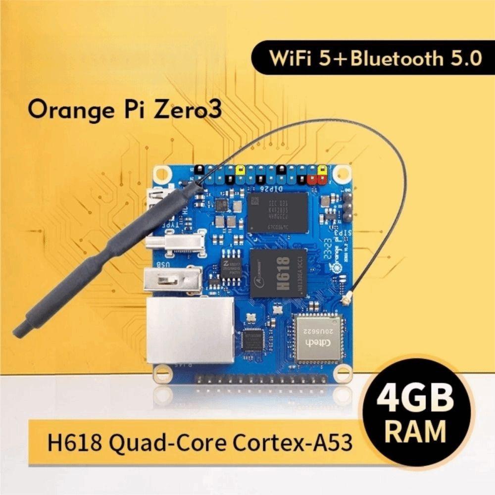 WiFi5 Orange Pi Zero 3 1/1.5/2/4GB RAM DDR4 Single Board Computer Development Board  Development