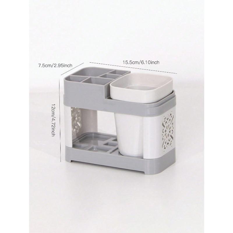 Zahnbürstenhalter mit Spülbechern Set, Kreatives Paar Zuhause Badezimmer Zahnbürstenständer Becherhalter Zuhause Badezimmer Dekoration Herbst Dekoration Zurück zur Schule