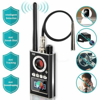 Rilevatore di telecamere nascoste multifunzione K88 con intelligenza artificiale e display a LED, mini rilevatore di segnali GPS per cacciatori, lente di rilevamento per gadget wireless