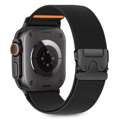 Tech-Protect Nylon Clasp Apple Watch 6 / 7 / 8 / 9 / 10 / Se / Ultra 1 / 2 (44 / 45 / 46 / 49 Mm) Black