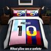 Set Biancheria da Letto Design Lionel Messi 1 Copripiumino + 2 Federe Morbido Traspirante Biancheria da Letto per la Casa