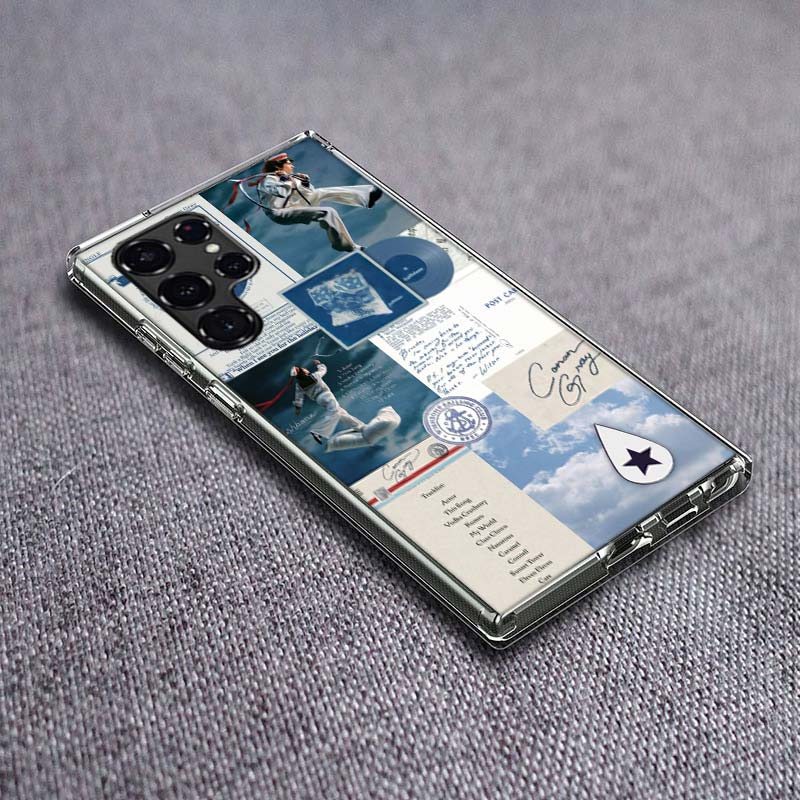 

C-Conan Gray Wishbone Phone Case For Samsung Galaxy S24 S23 S21 S20 FE S22 S26 Ultra S25 Edge S10 Plus Cover Clear TPU Capa Shel Samsung S26 5G