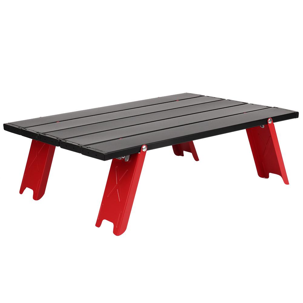 Mini Aluminum Alloy Picnic Table Lightweight Folding Table for Outdoor BBQ Backpacking Camping
