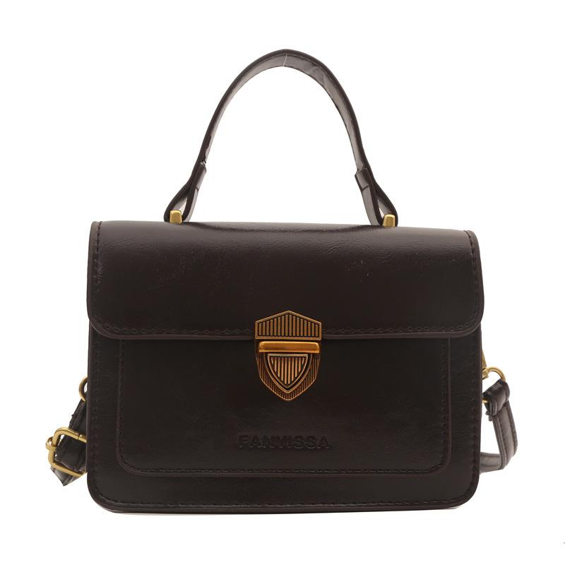 

Европейская и американская мода ретро простая маленькая квадратная сумка 2024 новый темперамент универсальная женская сумка через плечо