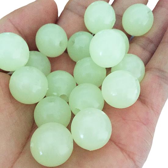 100 Pezzi/Borsa Perline Luminose Multiuso Colorate di Plastica Perline Luminose Notturne per Pesca
