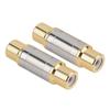 Gold-plated Female To Female Coupler Adapter Metal Connector Extender for Video Cable Connection