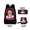 Clasic Popular Technoblade Imprimat 3D Set de 3 buc. ghiozdane școlare cu pupile Rucsac Daypack pentru laptop Geantă cu bretea înclinată Toc de creioane