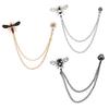 Creative Animal Bee Shaped Metal Chain Brooches Pins Man Suit Shirt Collar Lapel Pin Women Jewelry Accessries
