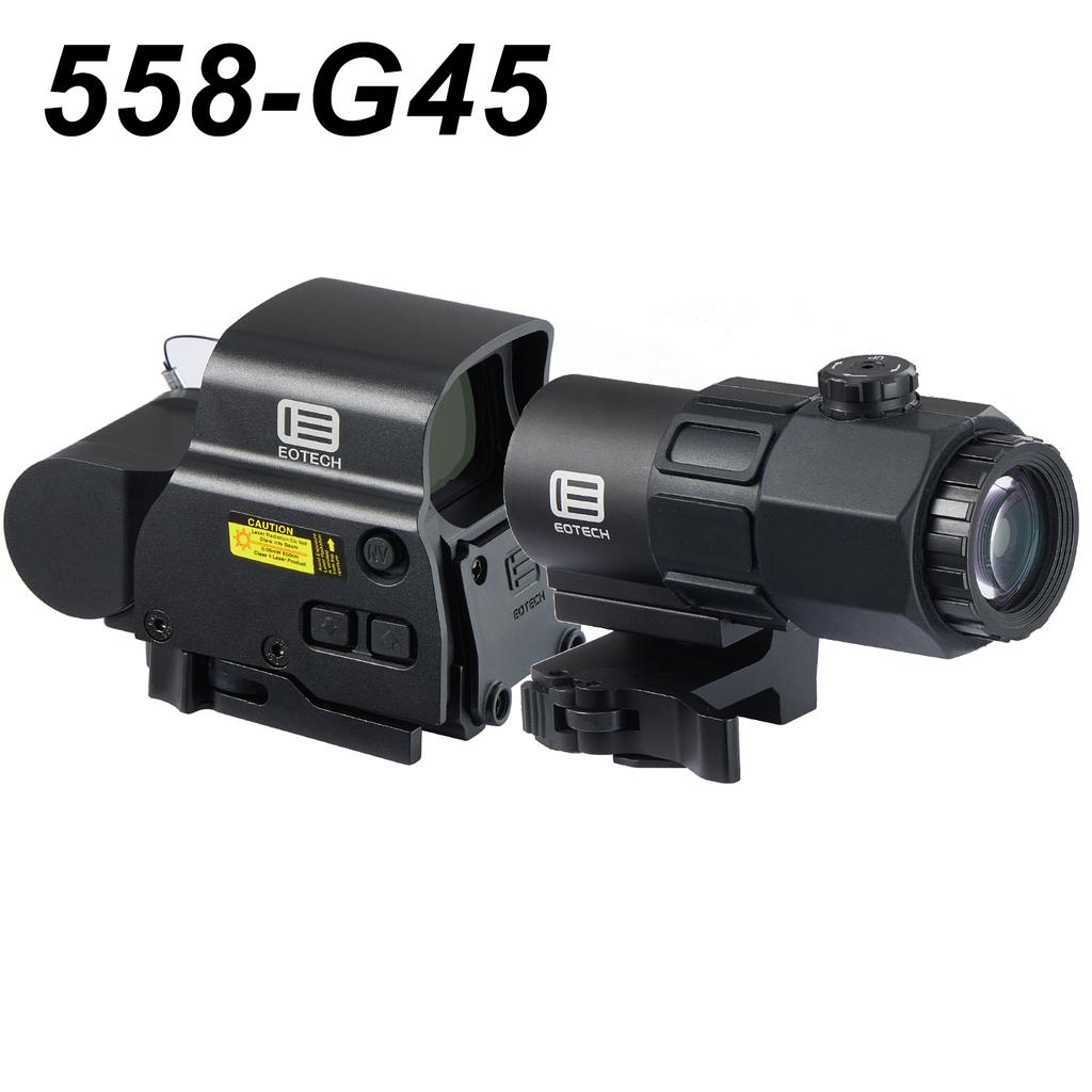 558 Red Dot Sight G33/G43/G45 3X 5X Magnifier Airsoft Hunting Gear w/ 20mm Rail Mounts & QD
