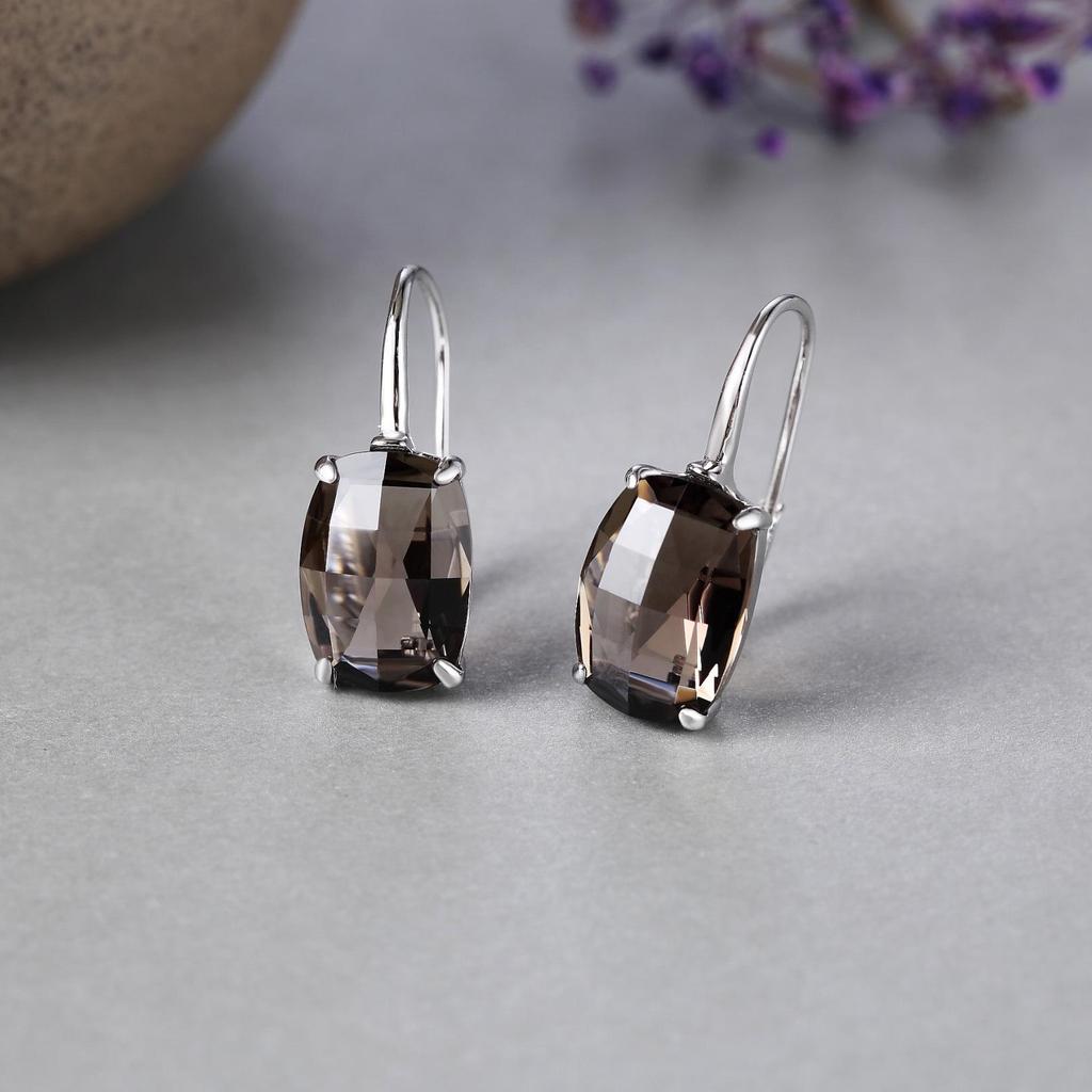 2022 S925 Silber Grüne Kristall Tropfenohrringe - Elegantes Langes Design für Frauen