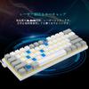 Mechanical Keyboard 61 Keys Gaming Keyboard with Blue Axis Yellow LED Backlight Small Compact Keyboard USB Wired English Layout Compatible with Gaming
