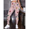 2026 Womens High-Waist Printed Yoga Leggings Casual Slim Fit Activewear Pants