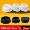 T-Shaped Waterproof Silicone Plug Seal - High Temp Resistant, Dustproof, Leakproof Stopper, Soft Silicone Rubber Round Cap