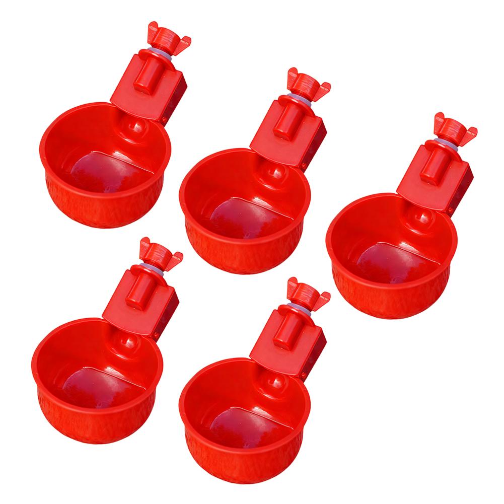 

5 ШТ Автоматическая поилка для птицы Голубь Курица Поилка Подвесная чаша для воды Кормушка для птицы Принадлежности для выращивания 5pc