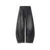 Unisex Relaxed Fit Cotton Pants - Classic Wide Leg Loose Trousers Casual Wear