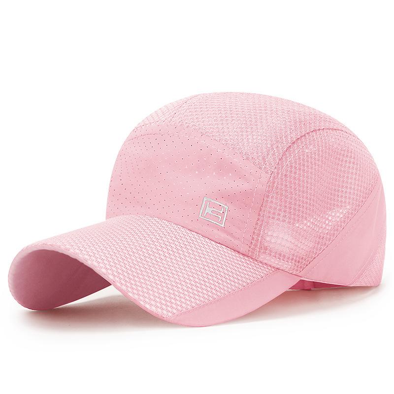 Summer New Breathable Mesh Baseball Caps For Men Outdoor Sports Quick Drying Thin Sunhat Solid Cycling Hats Women Sunscreen Cap