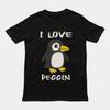 T-shirt I Love Pegging Y2K Vintage Stampato Cotone Manica Corta Casual Moda Larga Streetwear Girocollo Top Sportivo Unisex