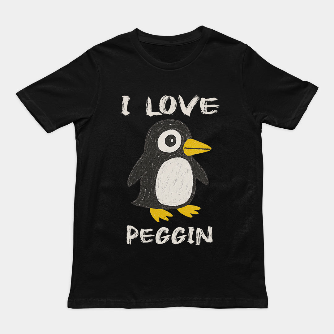 

I Love Pegging TShirt Y2K Vintage Printed Cotton Shortsleeved Casual Fashion Loose Streetwear Roundneck Sport Top Unisex S
